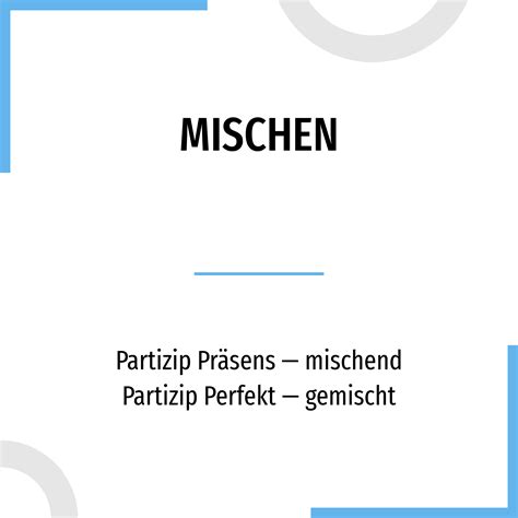 mischen german translation.